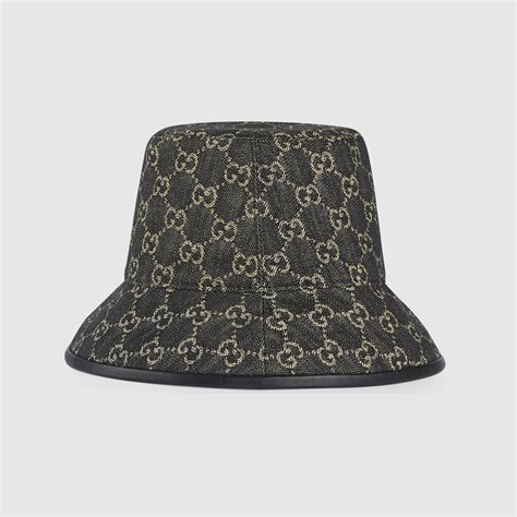 gucci bucket hat with string|gucci denim bucket hat.